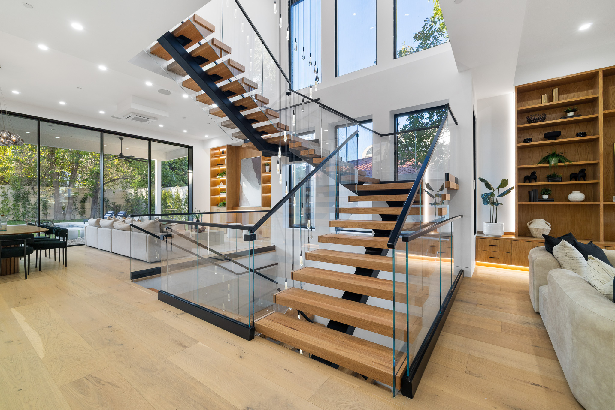 Los Angeles residence stair and surrounding architectural context