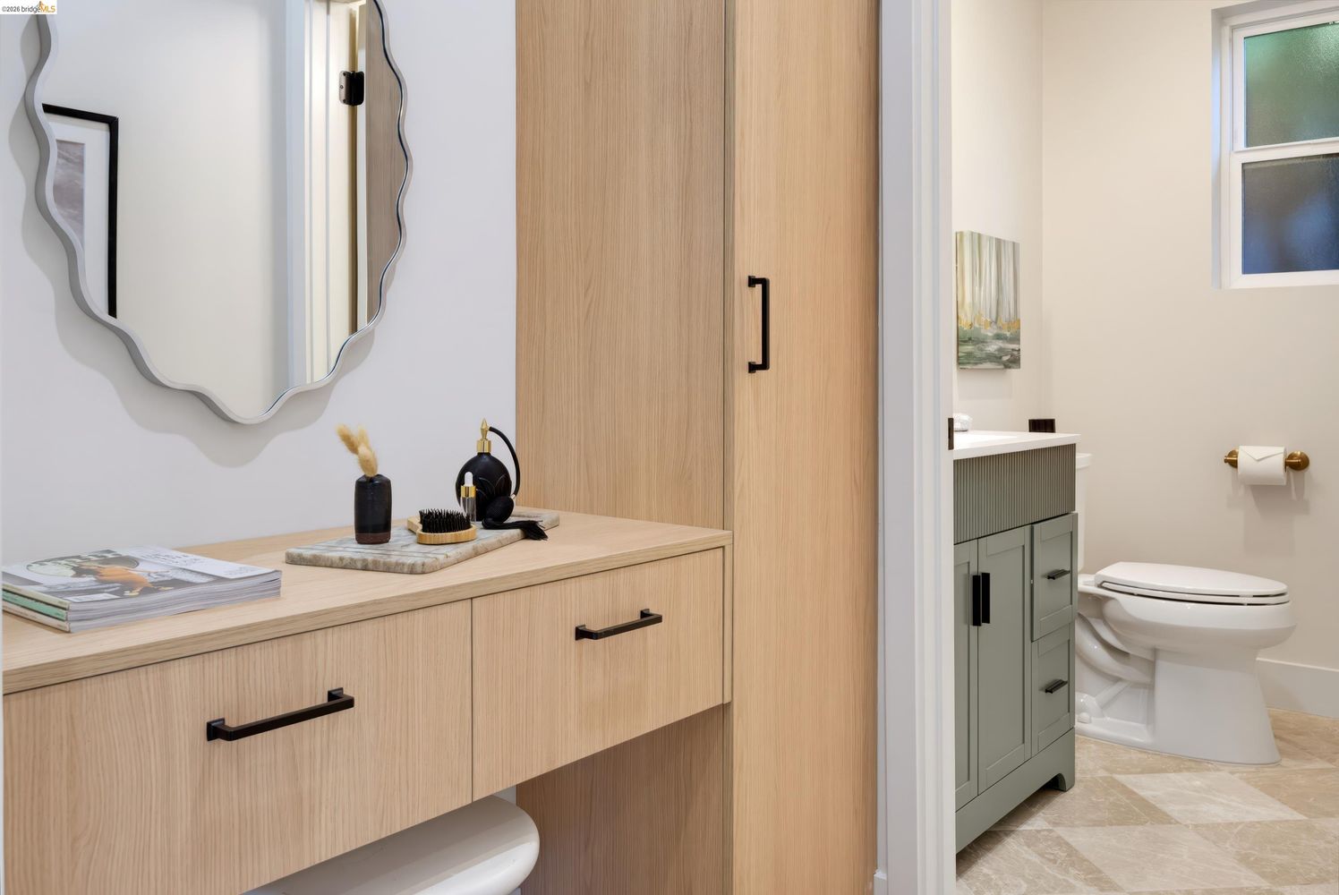 Berkeley built-in desk and full-height storage cabinetry by Millwork USA